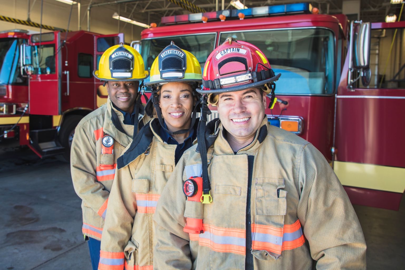 First responders including firefighters, police officers and EMTs